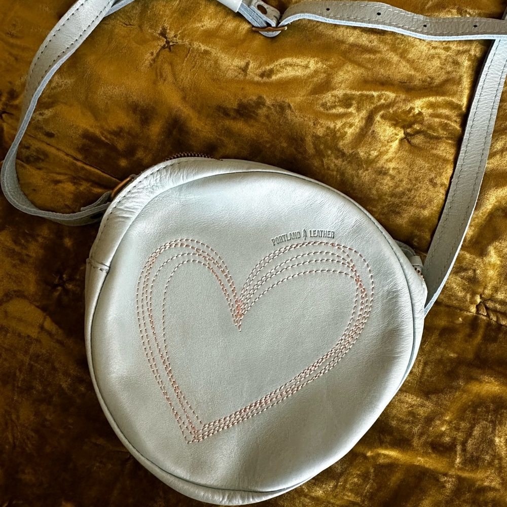 Portland Leather Baby Blue Crossbody Bag